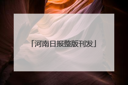 河南日报整版刊发